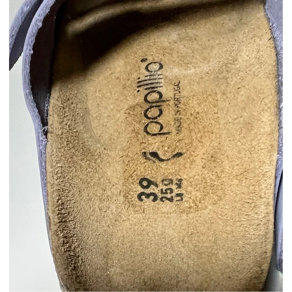+Birkenstock Papillio Arizona Platform Nubuck Leather - Purple Fog 39